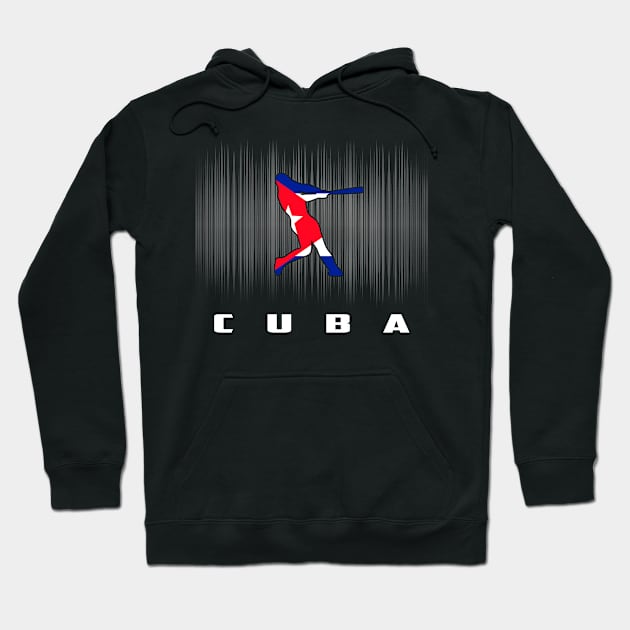 Cuba Retro Baseball Design I Love Cuban Men Women Hoodie by Jhon Towel